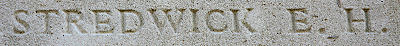 Ernest's inscription on the Tyne Cot Memorial