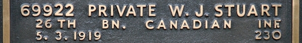 William's inscription on the CWGC memorial Epsom. Williams's inscription on the CWGC memorial Epsom.