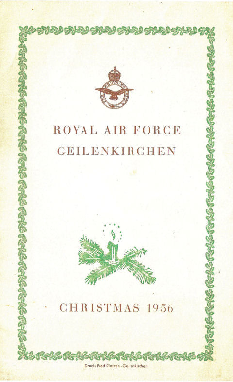Suez Christmas Menu Card - Click to see what was served
