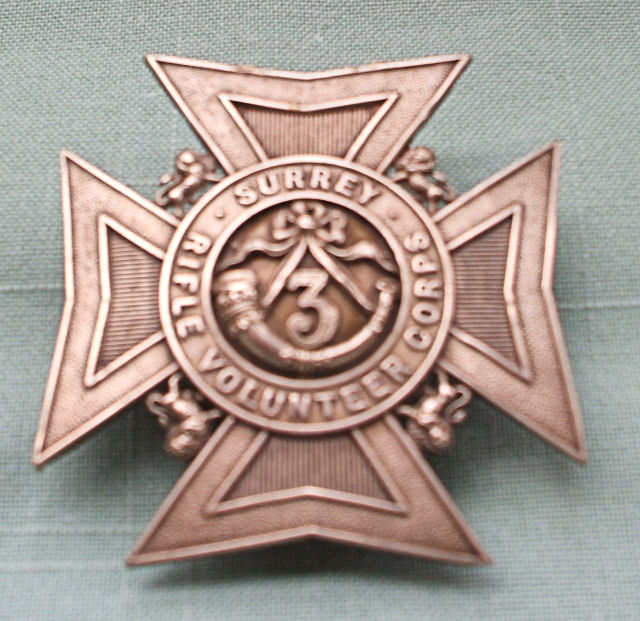 George Stone (Jnr.)'s Surrey Rifle Volunteer Corps Cap Badge George Stone (Jnr.)'s Surrey Rifle Volunteer Corps Cap Badge