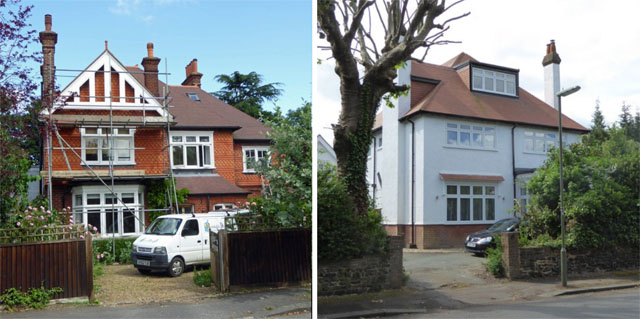 9 (l) and 6 (r) Ashdown Road, Epsom - the first and subsequent Epsom homes of the Tilden family 9 (l) and 6 (r) Ashdown Road, Epsom - the first and subsequent Epsom homes of the Tilden family.