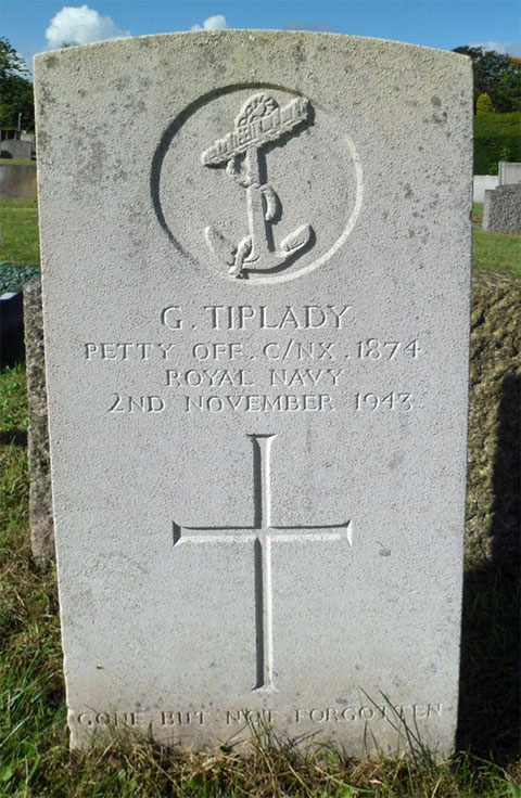 George's headstone in Epsom Cemetery