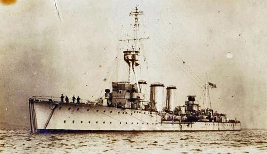 HMS Caroline during WW1