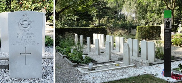 John's headstone and the war graves section of the Aalten (Berkenhove) General Cemetery John's headstone and the war graves section of the Aalten (Berkenhove) General Cemetery