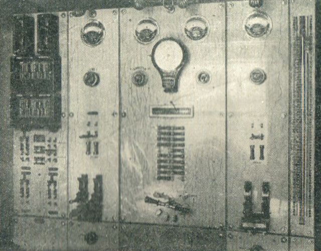 The power switchboard in the generator room The power switchboard in the generator room