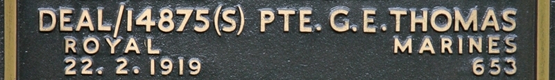 George's inscription on the CWGC memorial Epsom. George's inscription on the CWGC memorial Epsom.
