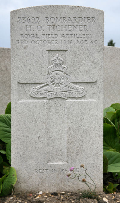 Harry's Headstone in the St Sever Cemetery extension, Rouen
