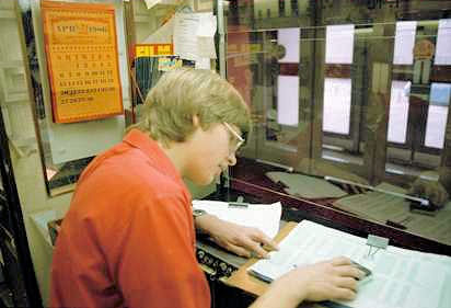Tim working on the Daily Returns