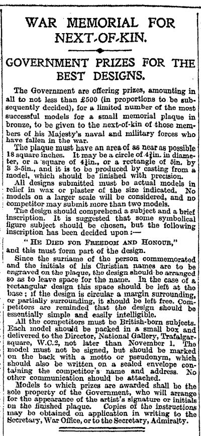 The Times 13 August 1917