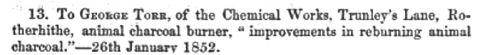 Patent awarded 26th January 1852.