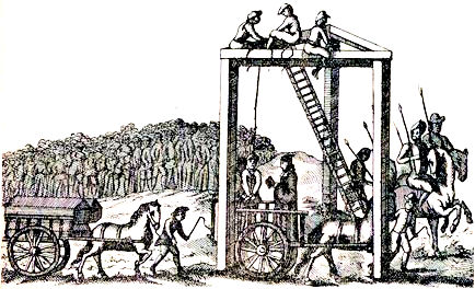 The gallows at Tyburn also known as the Tyburn Tree