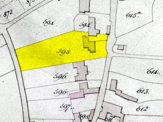 Extract From 1843 Tithe Plot 595