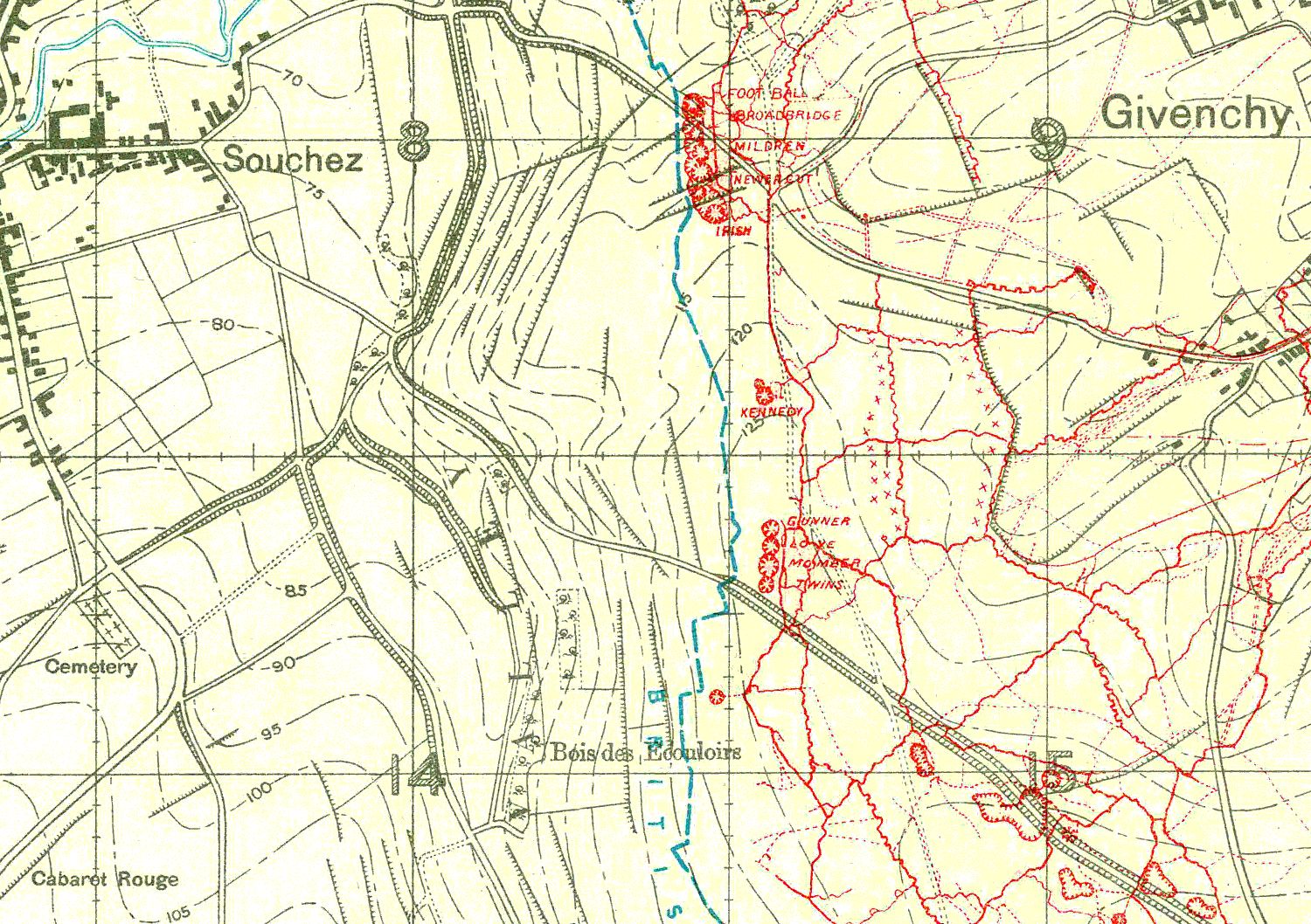 Vimy Trench Map - Click image to enlarge Vimy Trench Map - Click image to enlarge