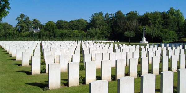 The Hermanville War Cemetery, Normandy