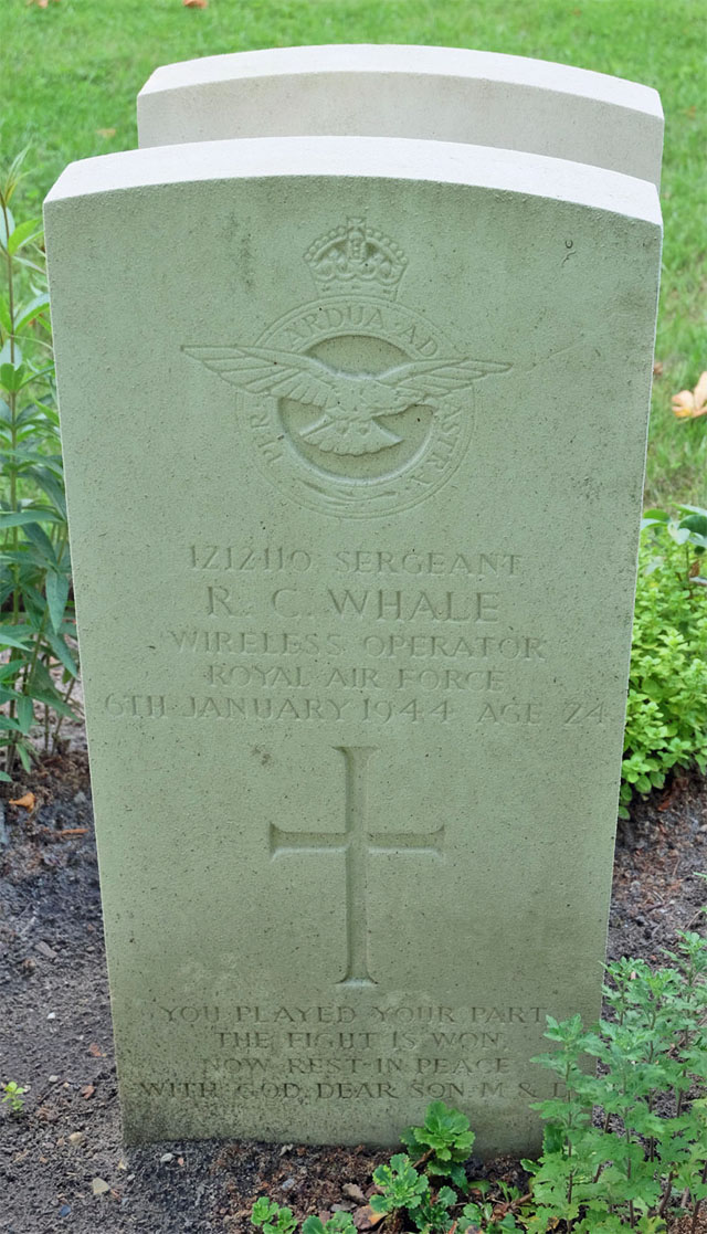 Ronald's headstone in the Berlin War Cemetery. Ronald's headstone in the Berlin War Cemetery.