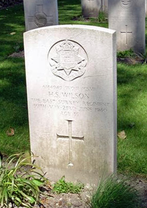Harold's headstone in the Coxyde Military Cemetery. Harold's headstone in the Coxyde Military Cemetery.