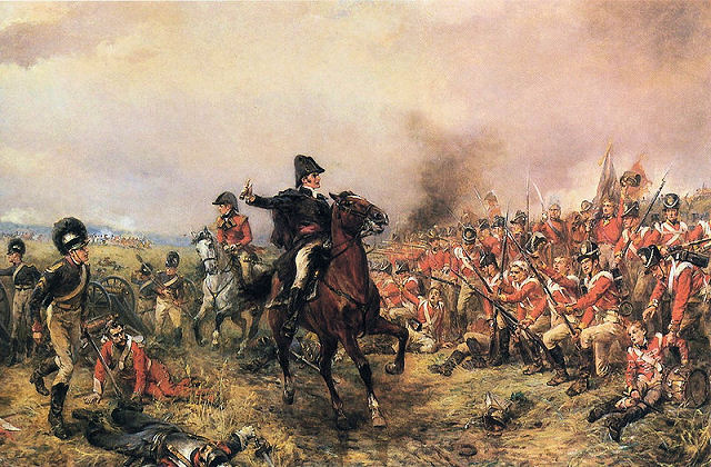 Wellington at Waterloo by Robert Alexander Hillingford.