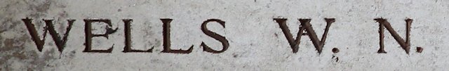 Walter's inscription on the Menin Gate Memorial to the missing Walter's inscription on the Menin Gate Memorial to the missing
