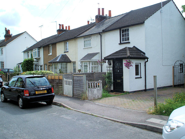 Houses on the site of the later workhouse