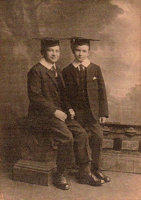 Robert Dewey left and Norman Dewey right, 1923/4. Robert Dewey left and Norman Dewey right, 1923/4.