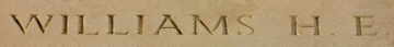 Harry's inscription on the Thiepval Memorial