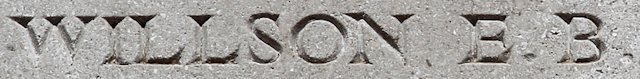 Edgar's inscription on the Soissons Memorial to the missing Edgar's inscription on the Soissons Memorial to the missing