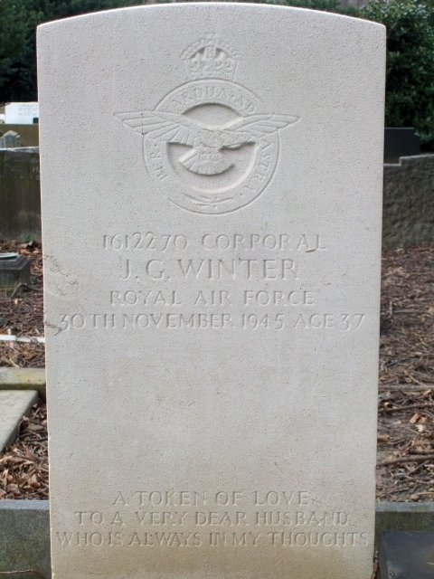 John's headstone in Gateshead (Saltwell) Cemetery