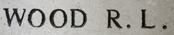 Robert Wood's inscription on the Menin Gate Memorial
