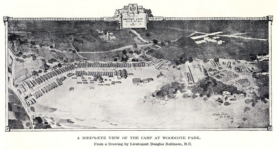 Bird's Eve View of Woodcote Camp