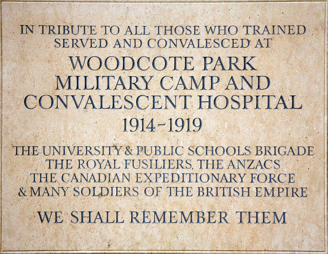 Woodcote Plaque