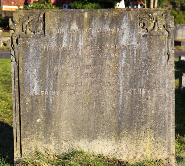Horace and Elizabeth's headstone in Epsom Cemetery Horace and Elizabeth's headstone in Epsom Cemetery