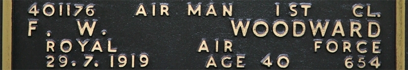 Frank's inscription on the CWGC memorial Epsom. Frank's inscription on the CWGC memorial Epsom.