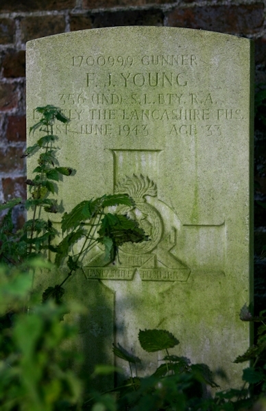 Francis's headstone in the Ewell (St. Mary) Churchyard.