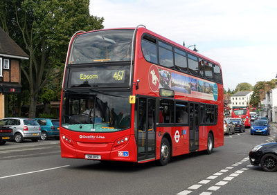 London Bus Routes: Route 467: Epsom - Hook — Route 467, Quality Line, DD11, SN11BVG, Ewell