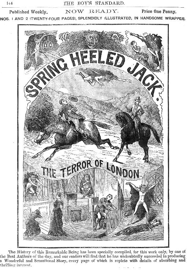 Advert for a penny dreadful magazine